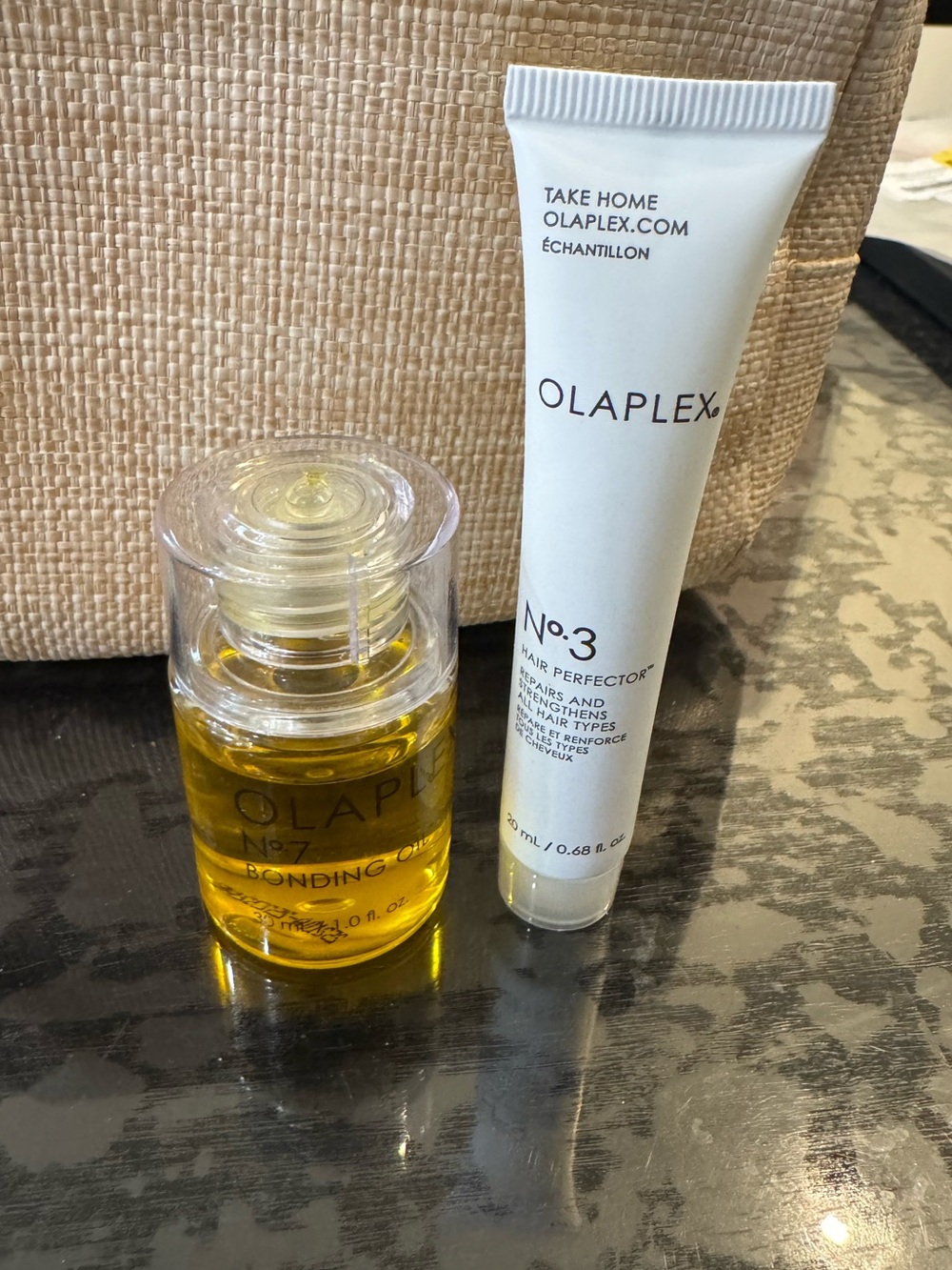 OLAPLEX No.7 Bonding Oil & No.3 Hair Perfector - samples